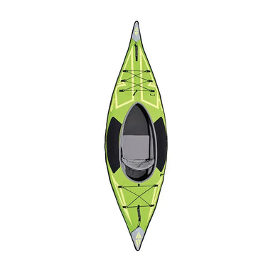 Top view of the Ultralite Inflatable Kayak from Advanced Elements in Green