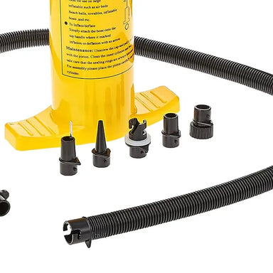An image of the adapters supplied with the Double Action Inflatable Kayak Pump from Advanced Elements