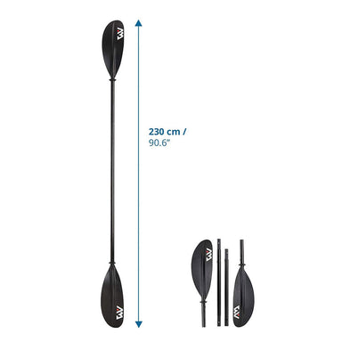 Image showing the both the assembled and disassembled length of the KP-2and
