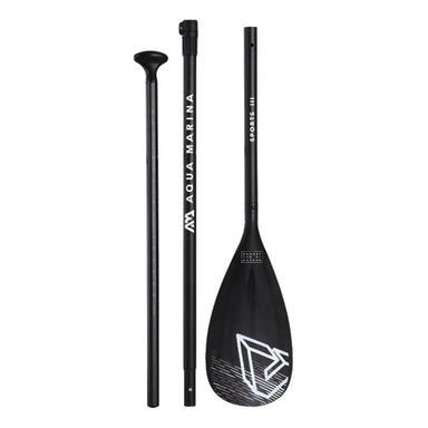 View of the sports III paddle dismantled into 3 pieces