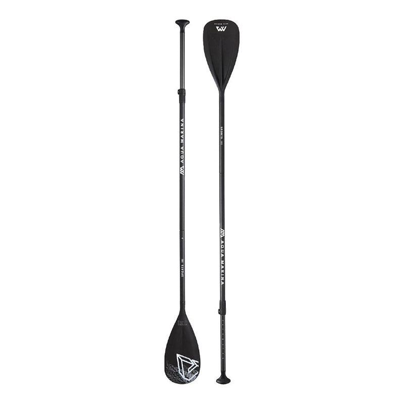 Wide image showing the front and the back of the Sports III paddle from Aqua Marina