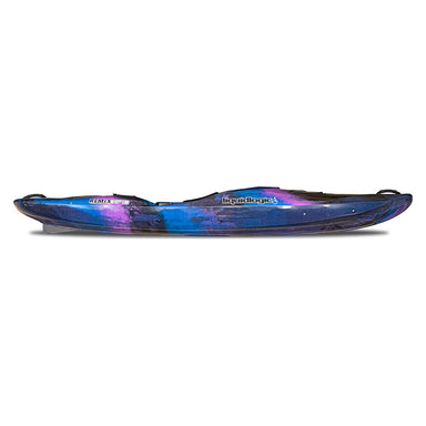 a side view of the Remix XP10 whitewater kayakl