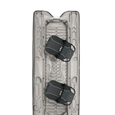 Top view of the bass raider boat showing 2 chairs