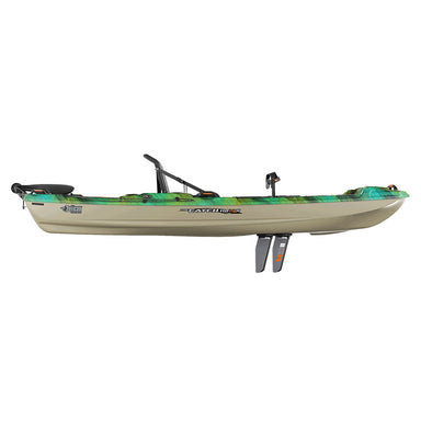 Side image of the Catch 110 with the pedal system showing
