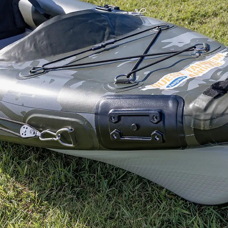 image of the glue-on mount fitted to the side of a kayak