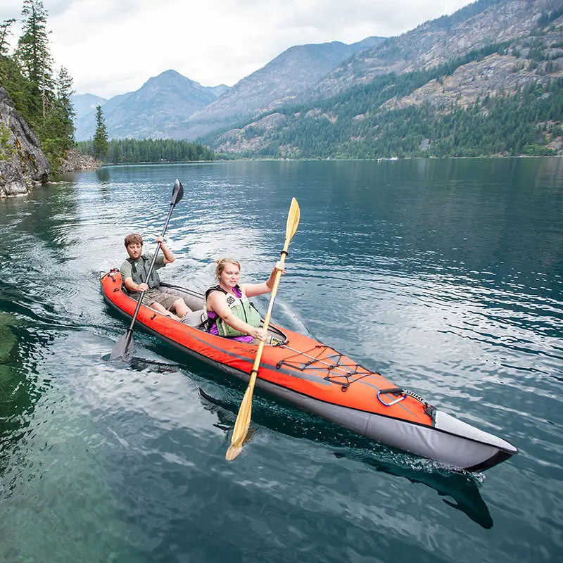2 people paddling the Convertible Elite from Advanced Elements