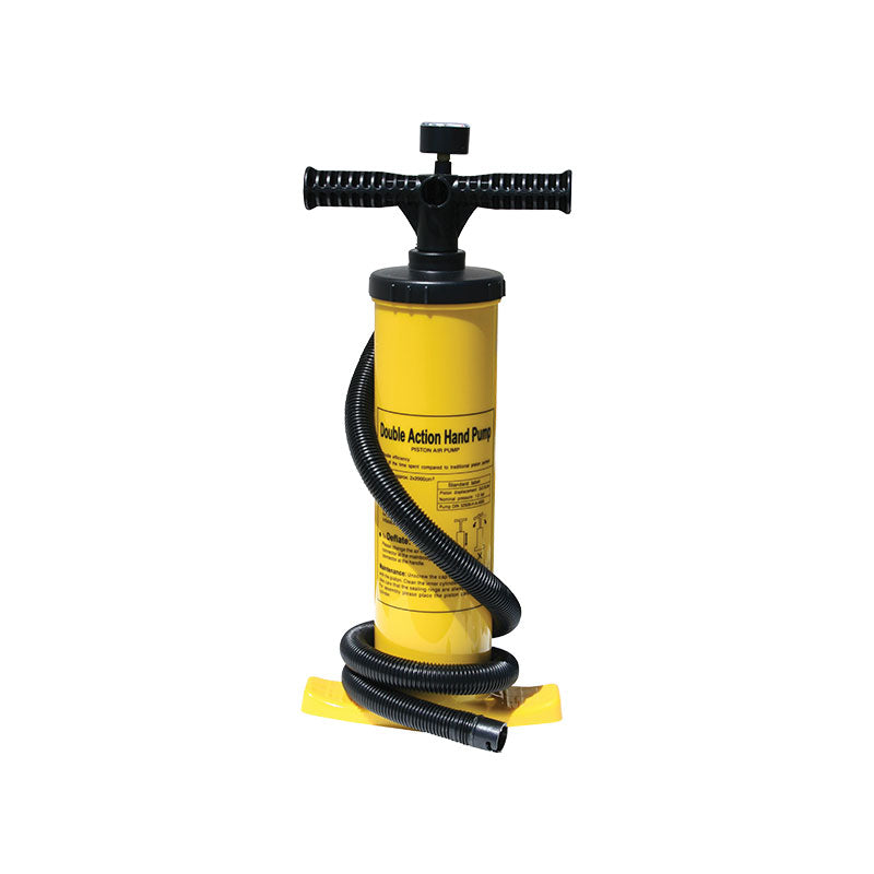 Hero image of the double action inflatable kayak pump