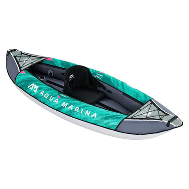 a hero view of the laxo 285 inflatable beginner kayak from aqua marina