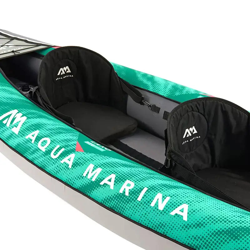 a photo of the highback EVA seats that come in the Laxo range of inflatable kayaks