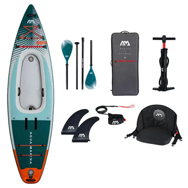A look at the accessories that come with the Cascade Hybrid Kayak SUP