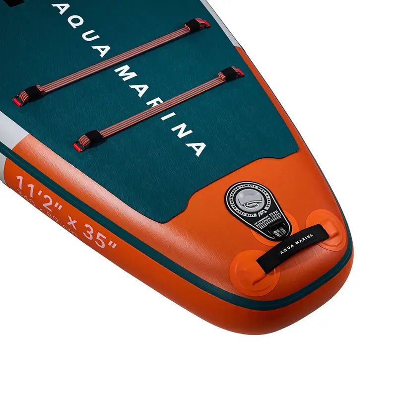 A look at the rear handle and valve on the Cascade Inflatable SUP