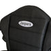 rear view of the jaspara lumbar deluxe kayak seat with logo