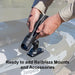 A photo showing how Railblaza accessories bolt onto the Quest Angler