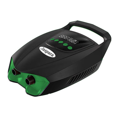 image of the jaspara rechargeable kayak and sup pump with hose and carry bag