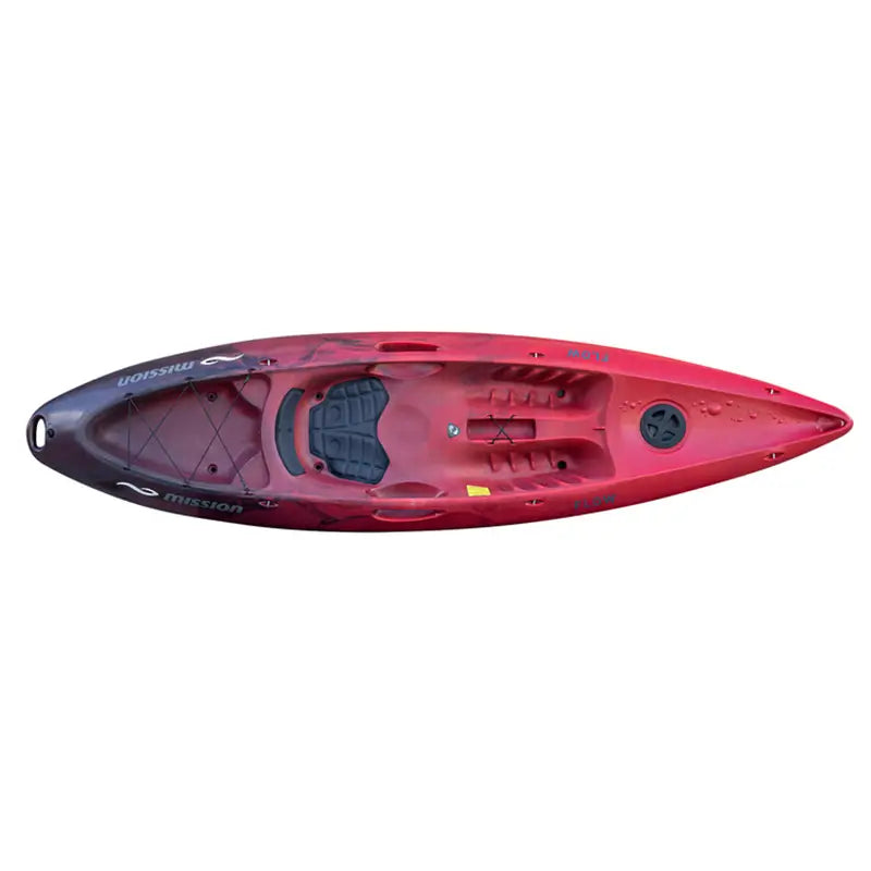 Top view of the Cherry Black colour of Flow kayak