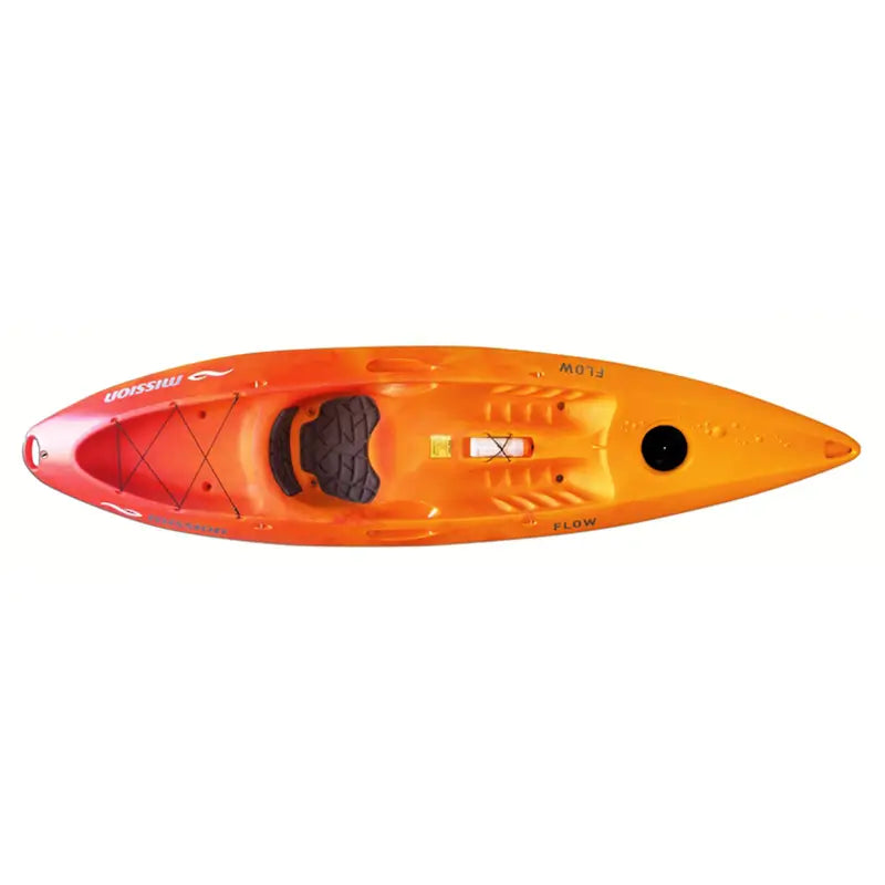 Red Fade colour of the Flow kayak from Mission