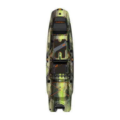 an overhead photo of the catch mode 110 fishing kayak