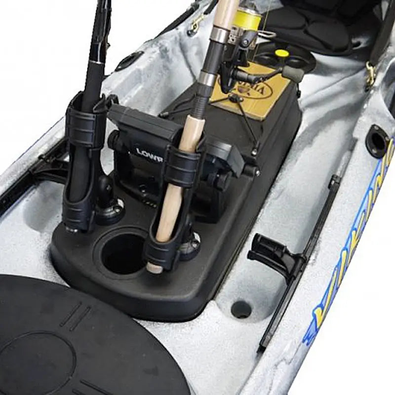 Image of two after market rod holders on the Viking Profish Reload Fishing Kayak