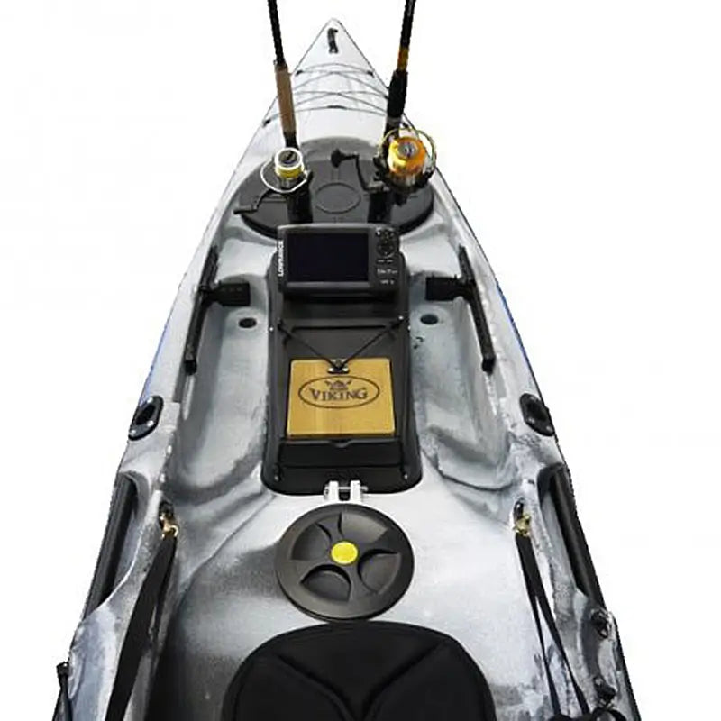 Image of a Viking Profish Reload Offshore Fishing Kayak showing the Tackle Pod 