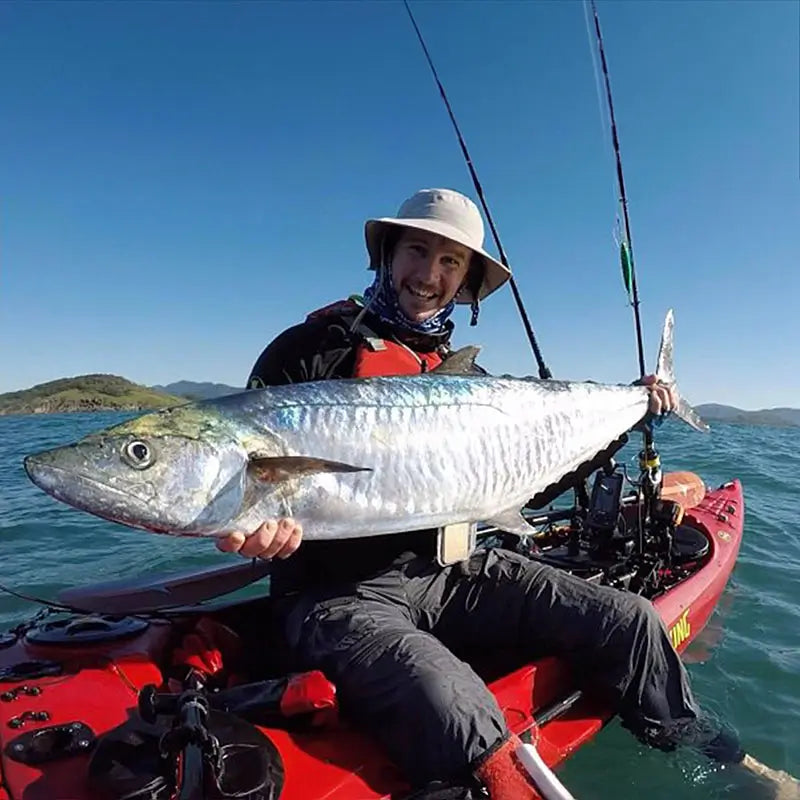 Lifestyle image of fisherman on a Viking Profish Reload in the ocean