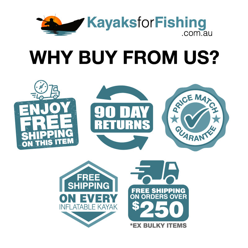 Kayaks for fishing why buy from us badges